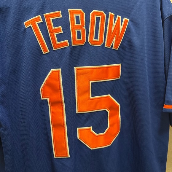 Majestic Stitched Mets Tebow Baseball Jersey size XL - Picture 7 of 7